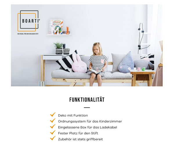 BOARTI® Wandregal tiptoi - Buchstabe V-Z