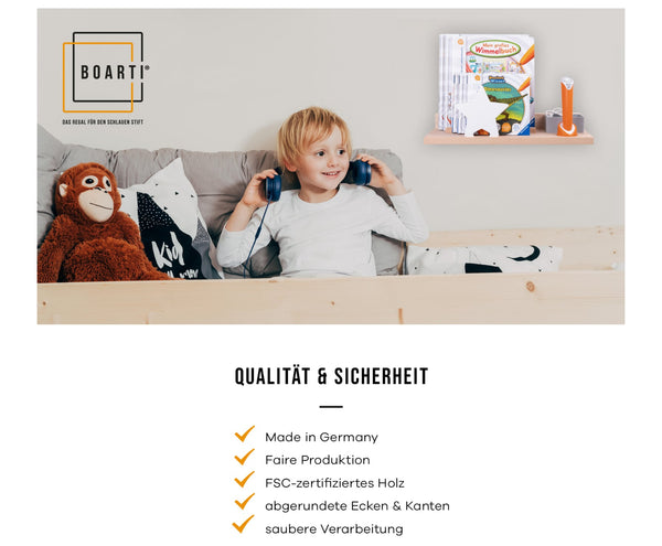 BOARTI® Wandregal tiptoi - Buchstabe V-Z