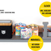 BOARTI® tigerbox Wandregal - Buchstabe A-G