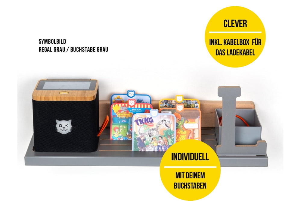 BOARTI® tigerbox Wandregal - Buchstabe O-U